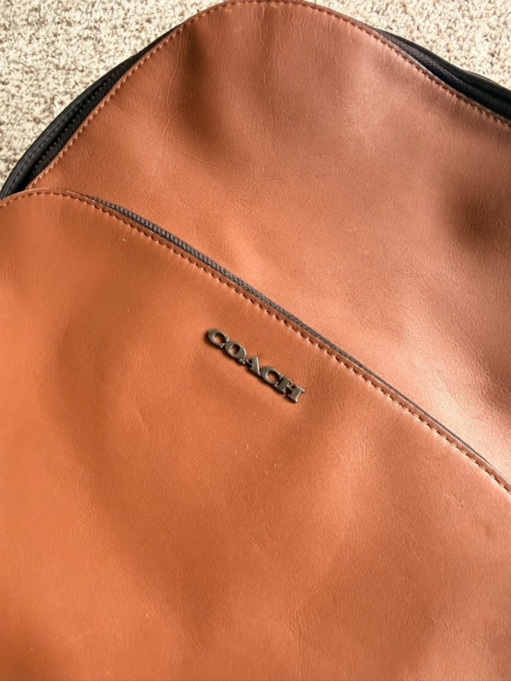 Coach Leather Backpack - Like New - Picture 2 of 7